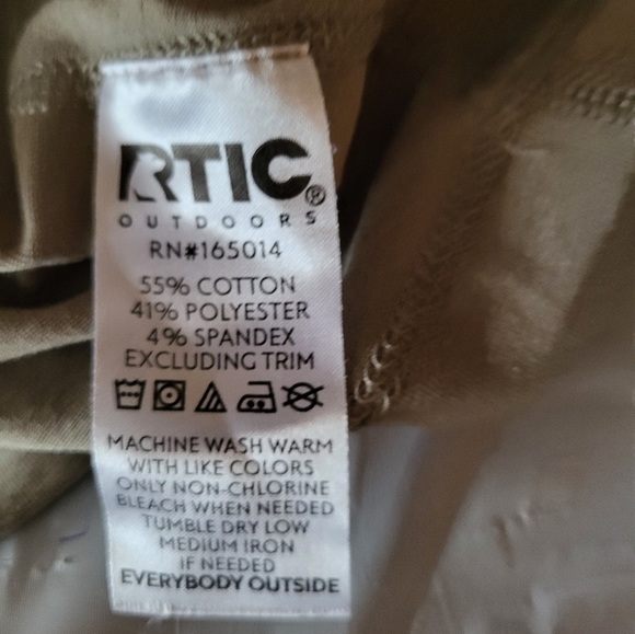 Men RTic Outdoors Pull Over Tshirt Size Small - Picture 5 of 6